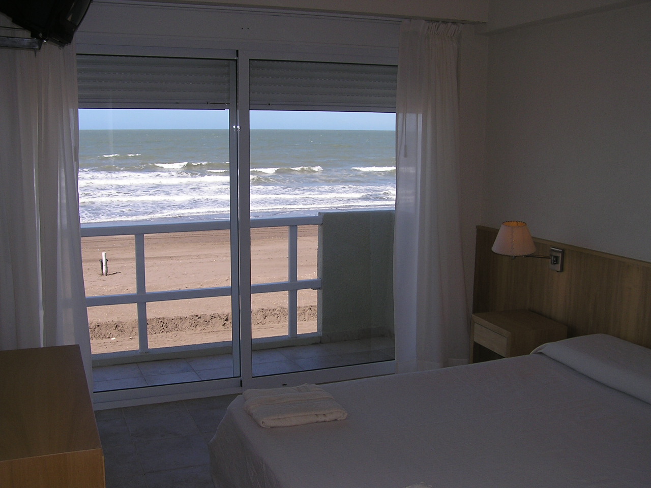 Vista desde la habitación hacia la playa